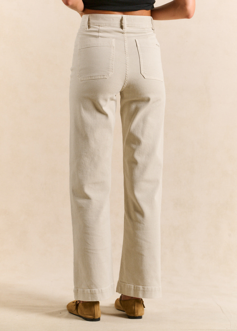 STACY High-waisted cotton trousers - 3 - Sud Express - Sud Express
