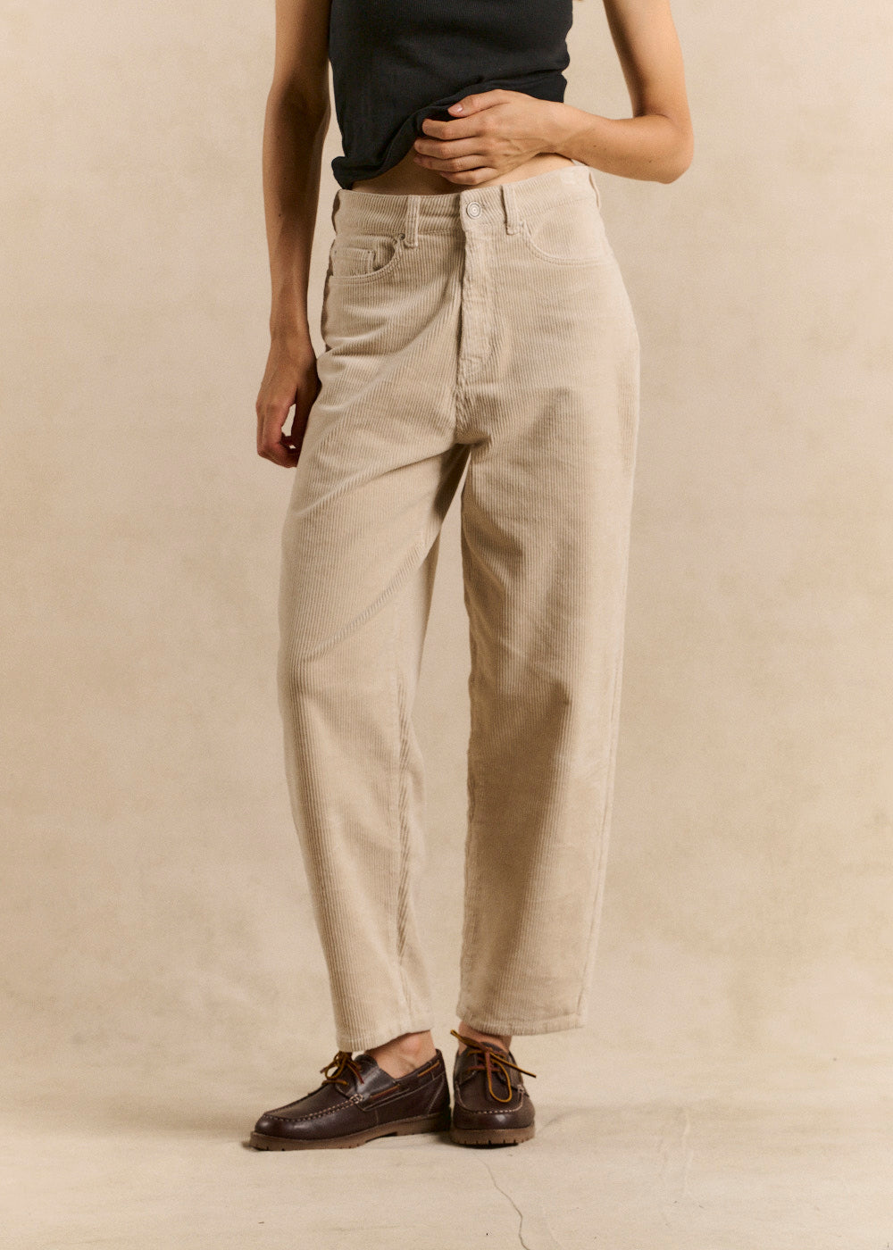 BILLYNI Balloon-cut velvet pants - 1 - Sud Express - Sud Express
