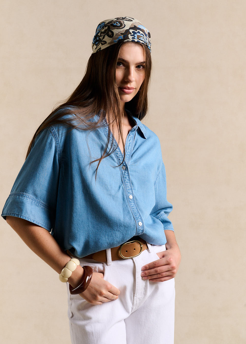 Fluid Denim Shirt - Sud Express - 1 - Sud Express