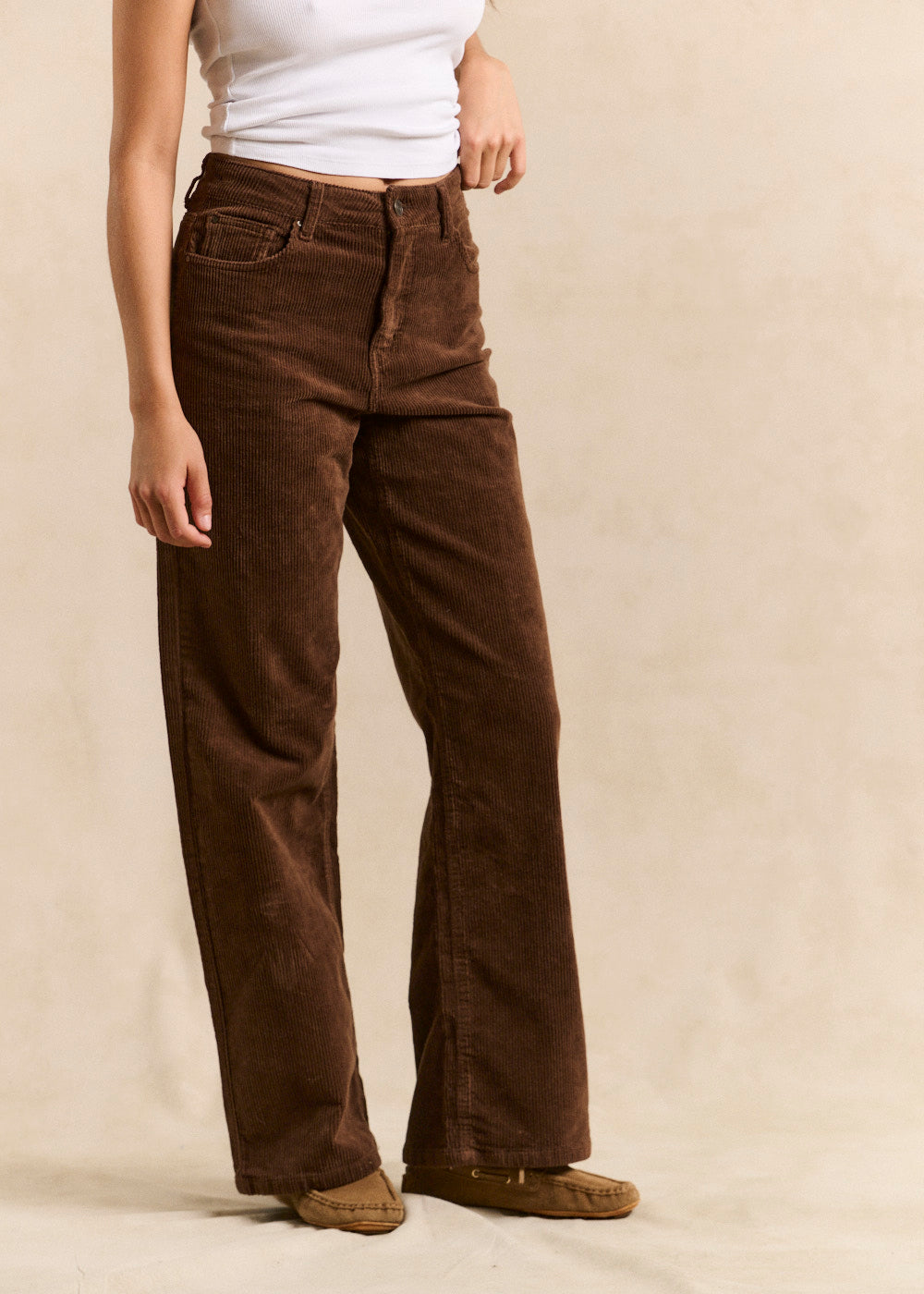 Wide leg velvet pants - Sud Express - 2 - Sud Express