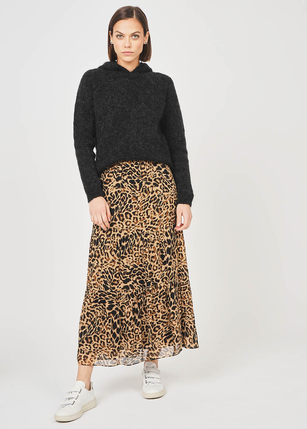 Printed midi skirt - Sud Express - 3 - Sud Express