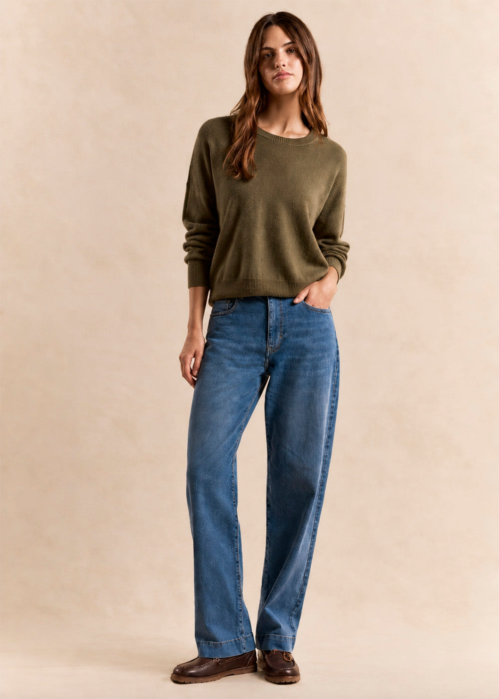 BLOOM Wide-leg boyfriend jeans - 1 - Sud Express - Sud Express