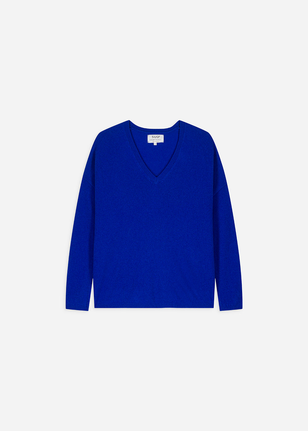 Cashmere V-neck sweater with long sleeves - Sud Express - 6 - Sud Express
