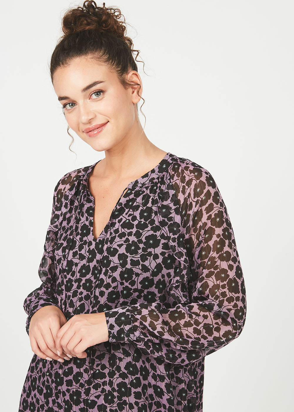 ROXY Short dress with floral print - 2 - Sud Express - Sud Express