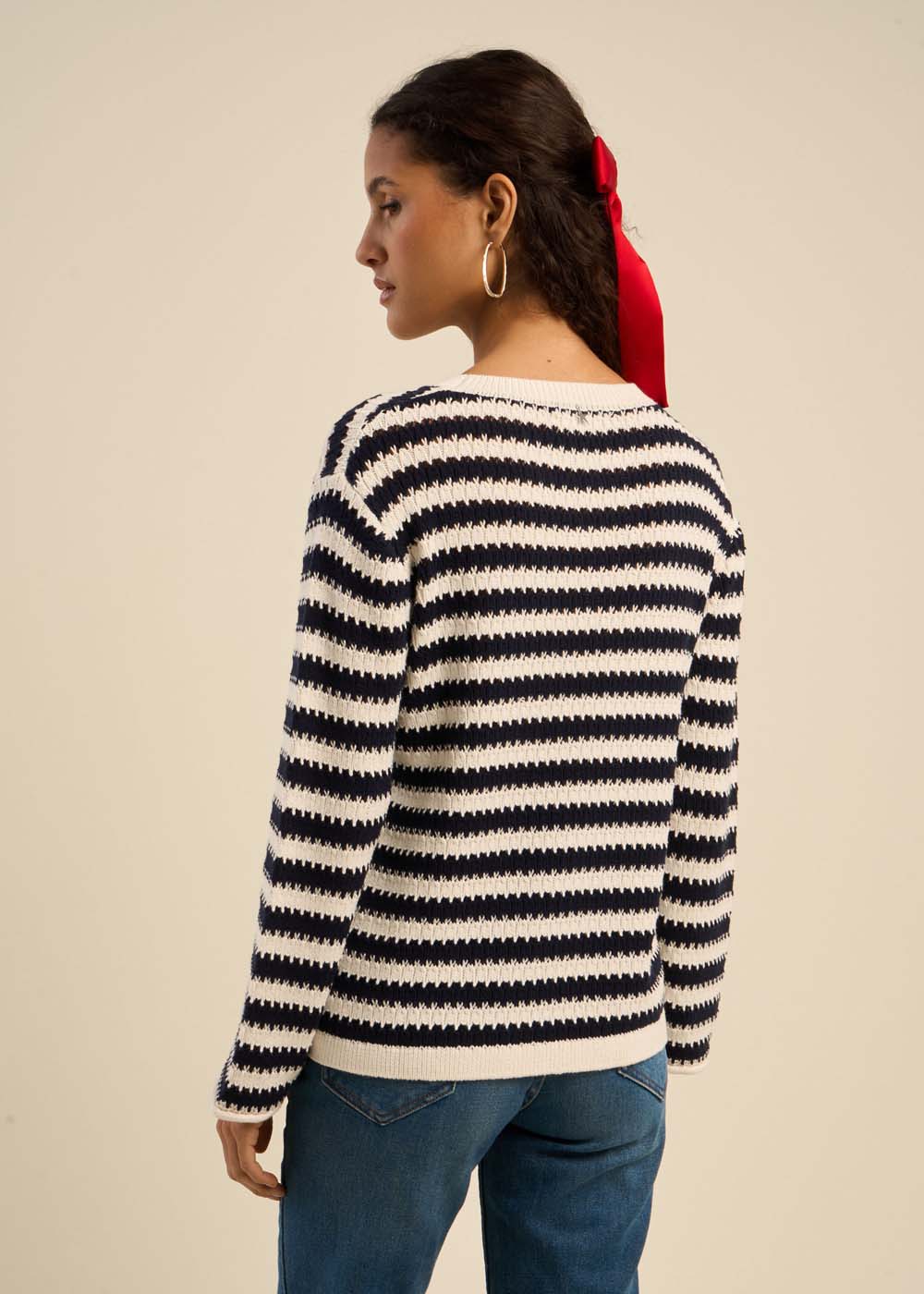 MACEO Striped Cotton Sweater - 3 - Sud Express - Sud Express