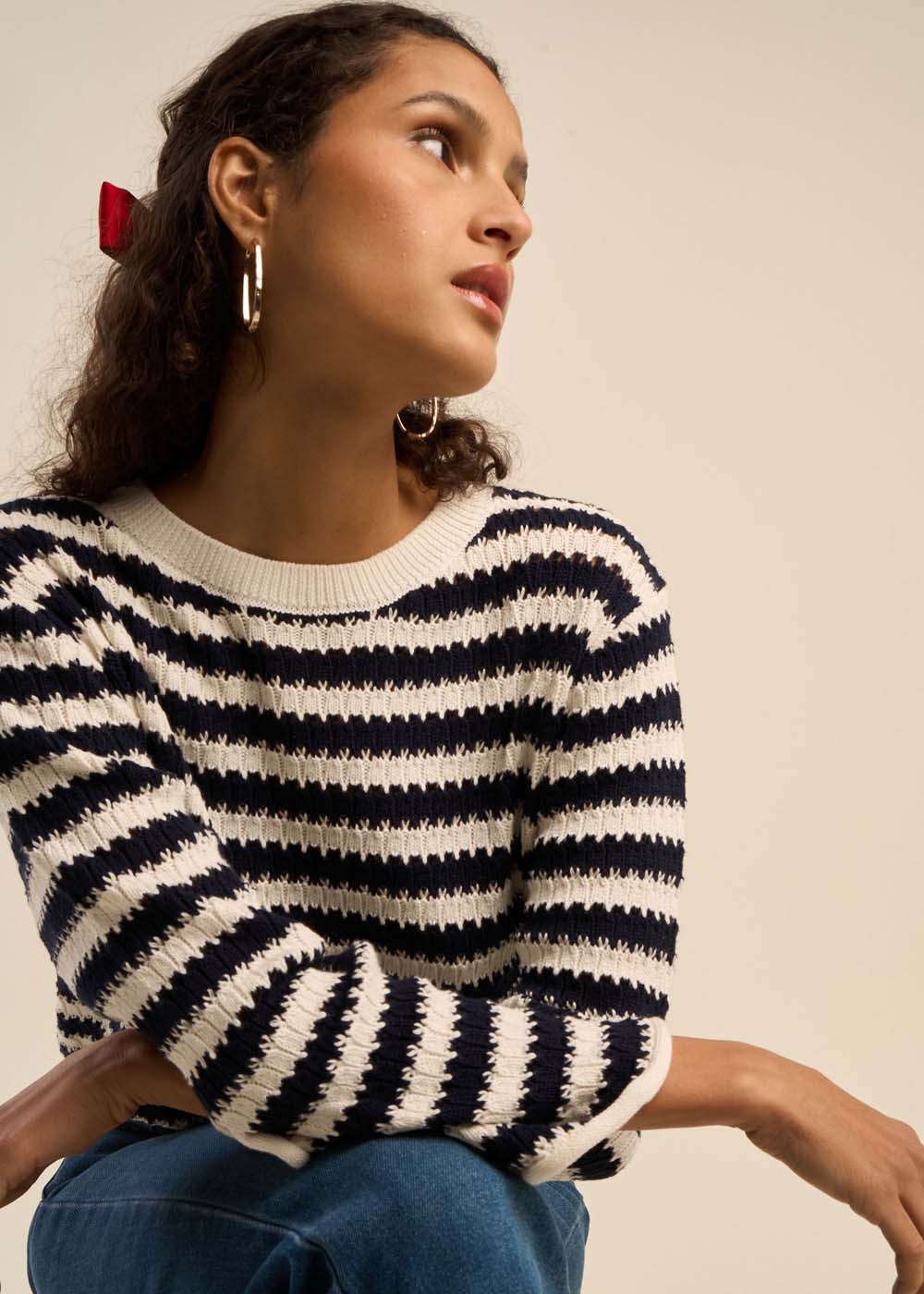 MACEO Striped Cotton Sweater - 4 - Sud Express - Sud Express