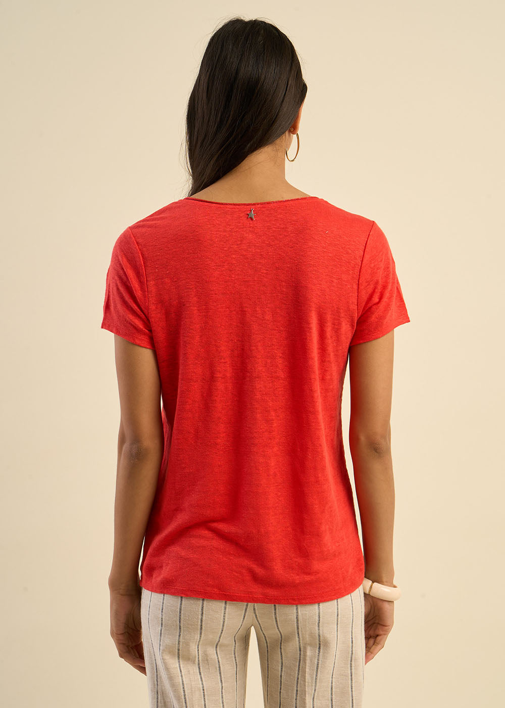 Linen short-sleeves t-shirt - Sud Express - 3 - Sud Express