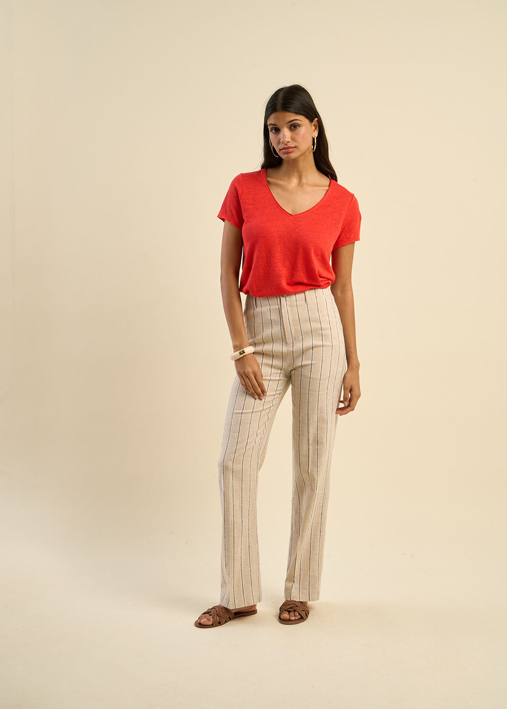 Linen short-sleeves t-shirt - Sud Express - 7 - Sud Express