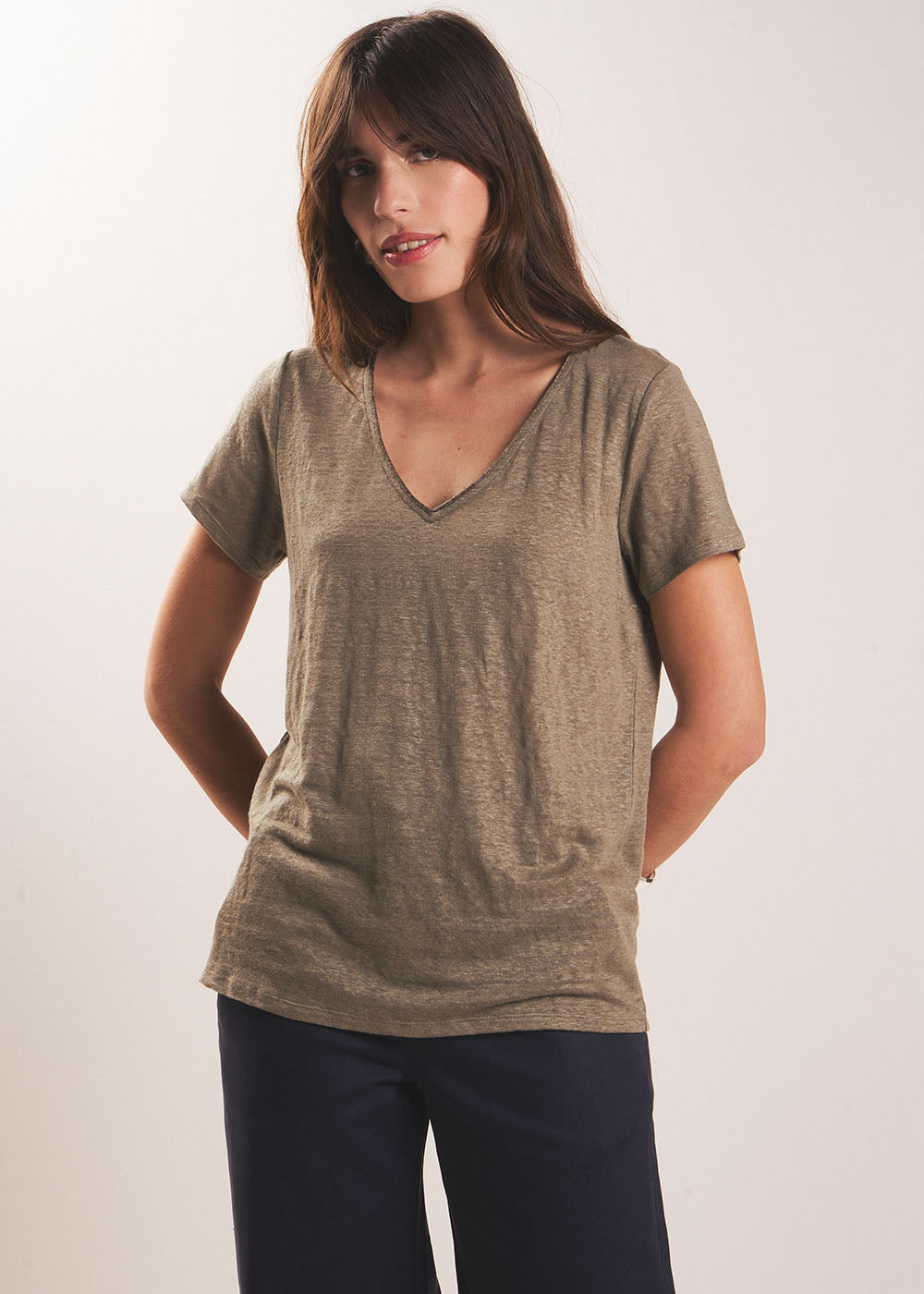 TIGROW Linen short-sleeves t-shirt - 1 - Sud Express - Sud Express