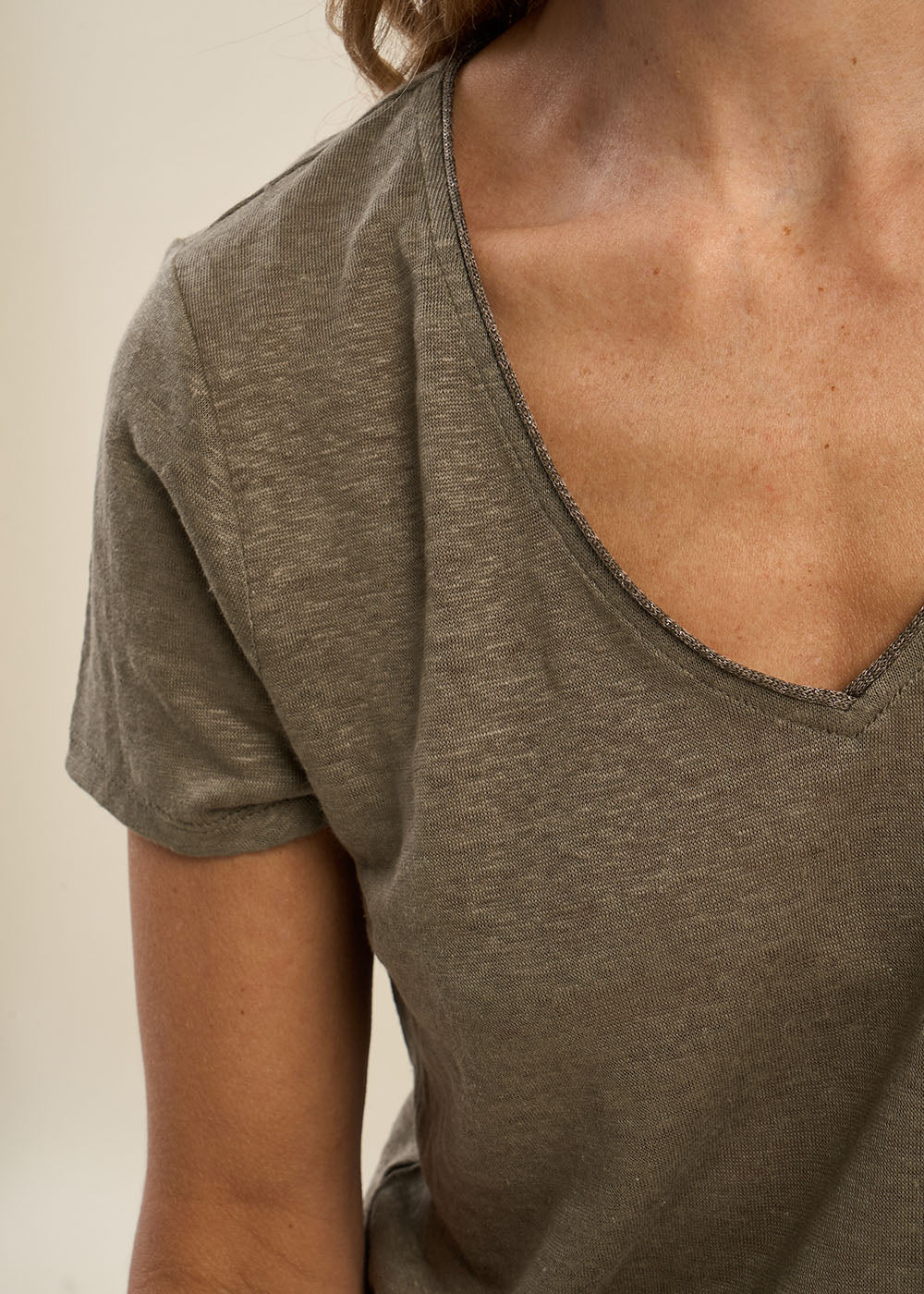 Linen short-sleeves t-shirt - Sud Express - 2 - Sud Express