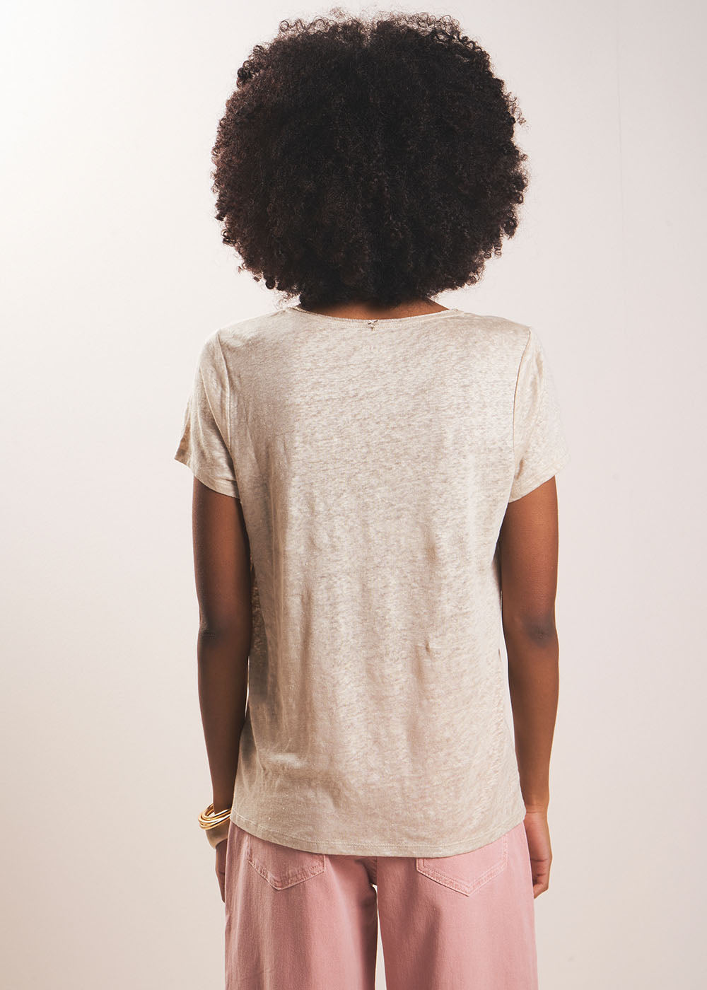 TIGROW Linen short-sleeves t-shirt - 3 - Sud Express - Sud Express