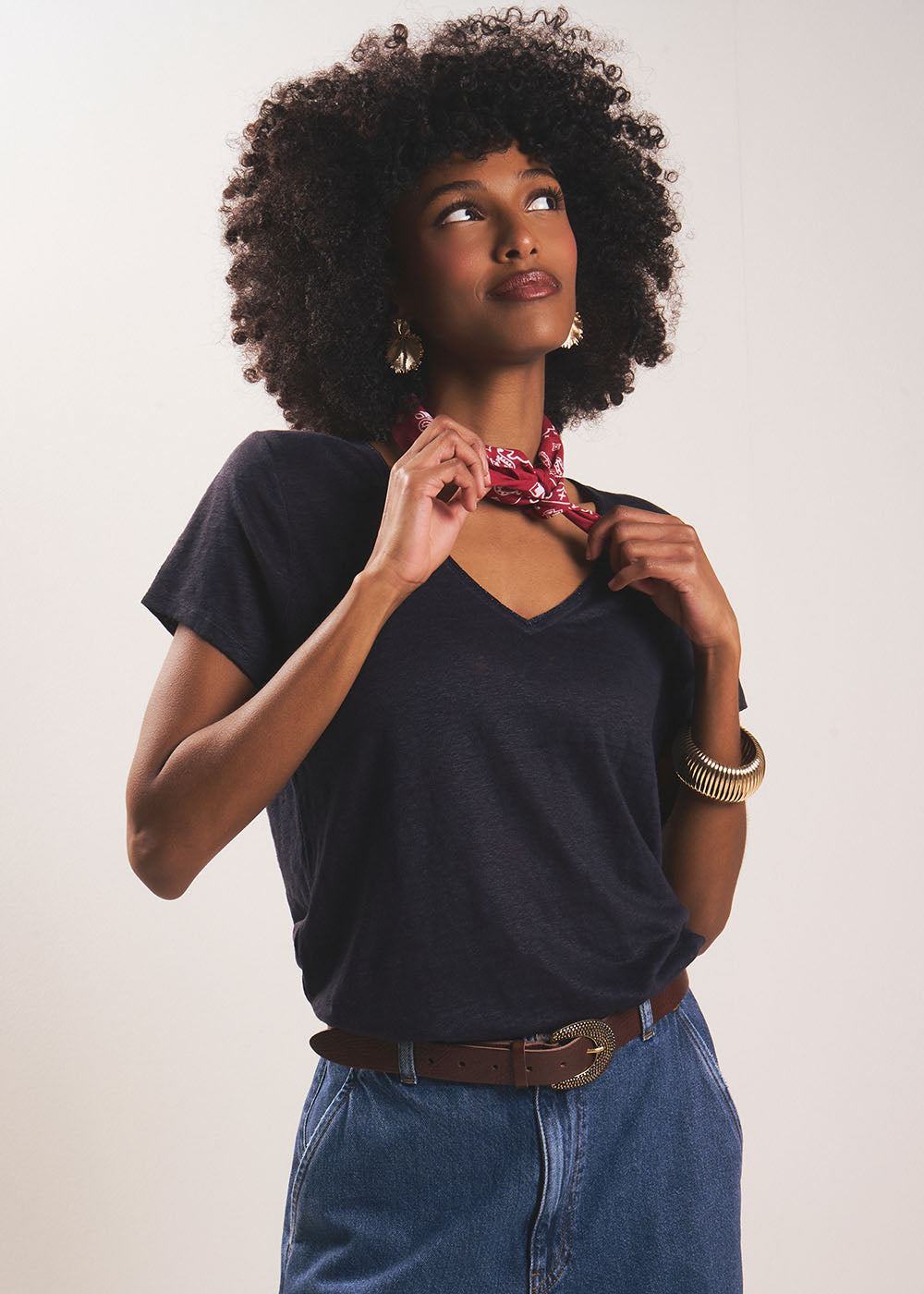 TIGROW Linen short-sleeves t-shirt - 1 - Sud Express - Sud Express