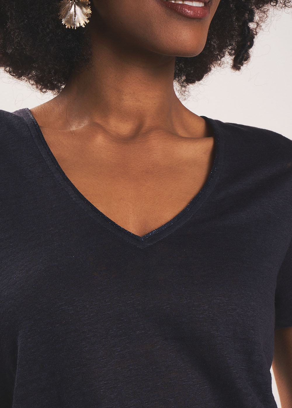 Linen short-sleeves t-shirt - Sud Express - 2 - Sud Express