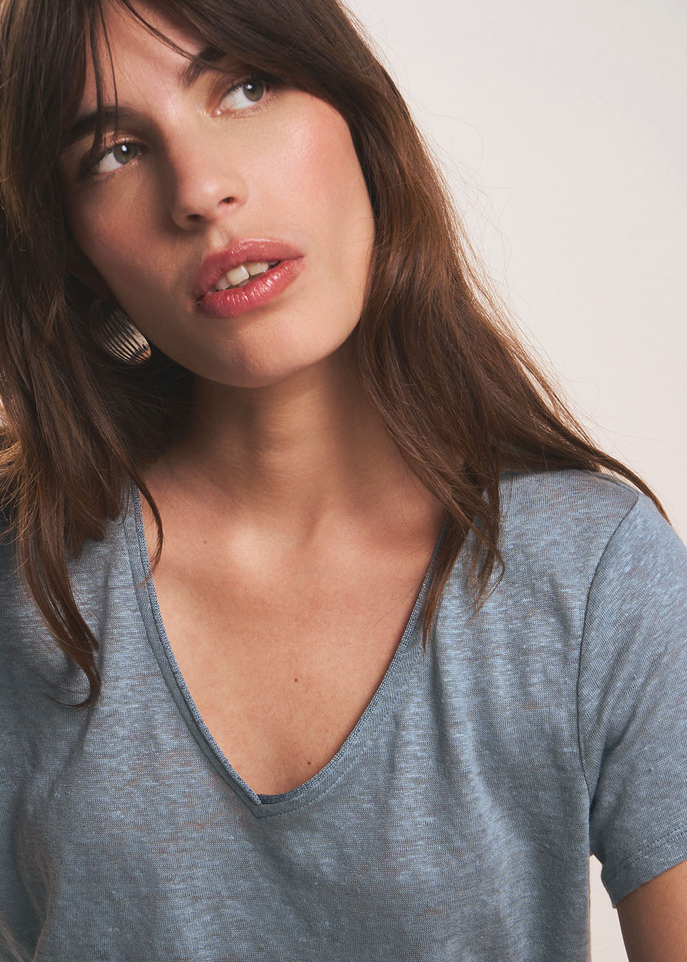 Linen short-sleeves t-shirt - Sud Express - 2 - Sud Express