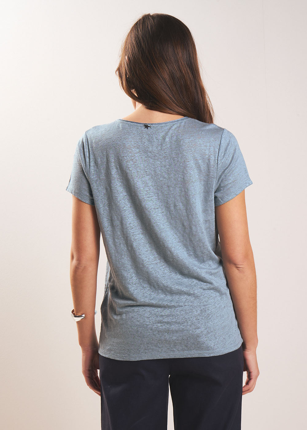 Linen short-sleeves t-shirt - Sud Express - 3 - Sud Express