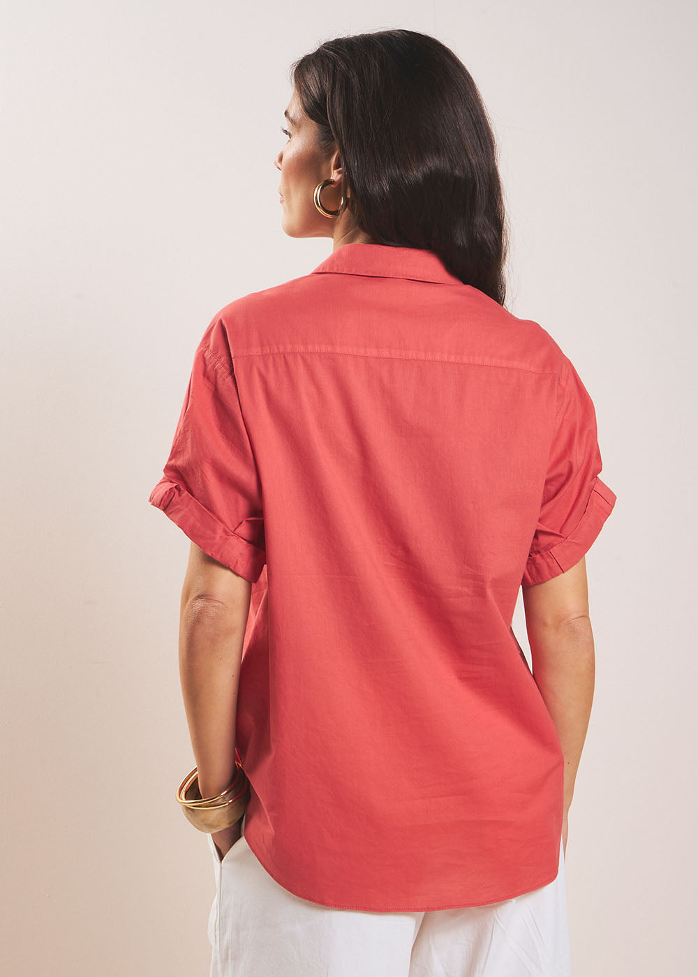 CANCUN Cuffed short-sleeves shirt - 3 - Sud Express - Sud Express