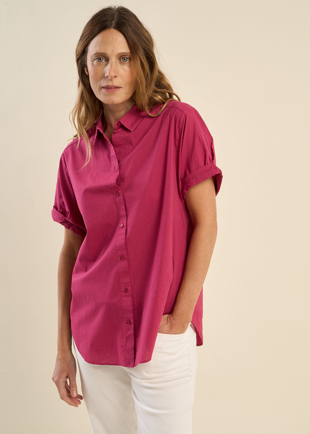 Cuffed short-sleeves shirt - Sud Express - 6 - Sud Express