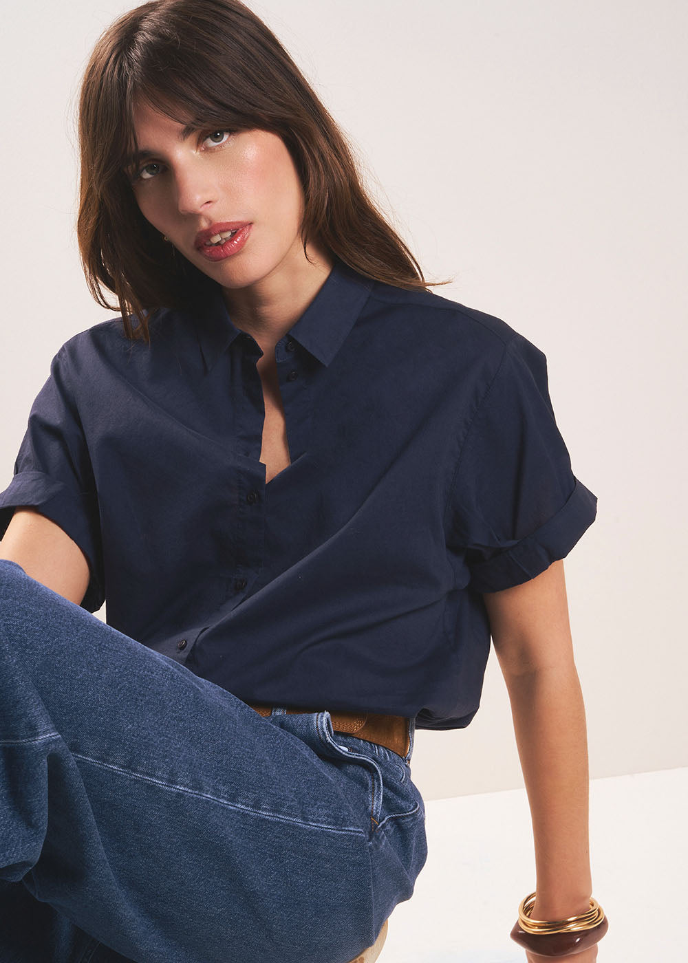 CANCUN Cuffed short-sleeves shirt - 4 - Sud Express - Sud Express