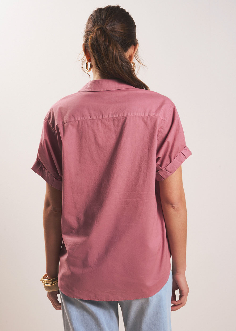 Cuffed short-sleeves shirt - Sud Express - 3 - Sud Express