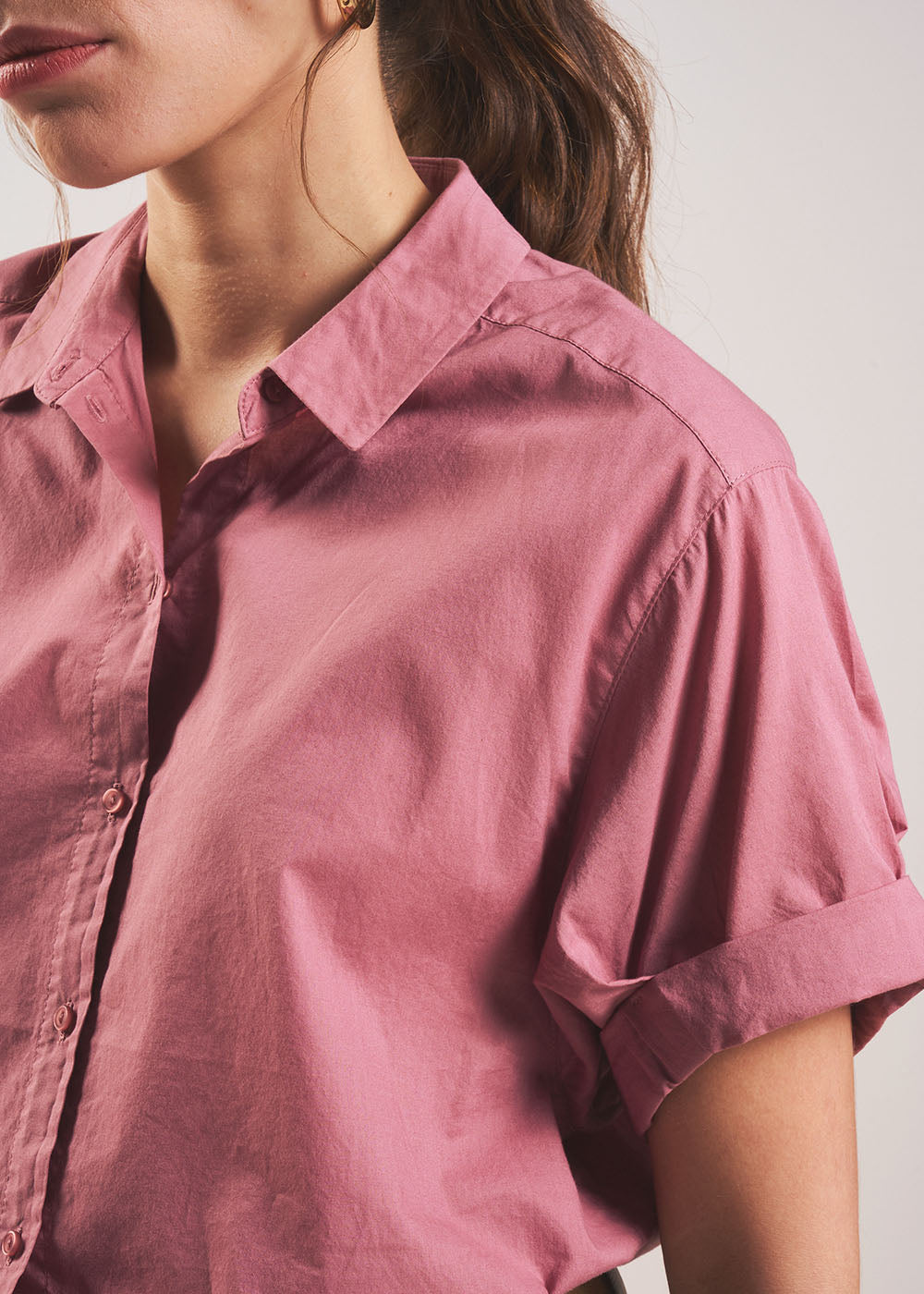 Cuffed short-sleeves shirt - Sud Express - 4 - Sud Express