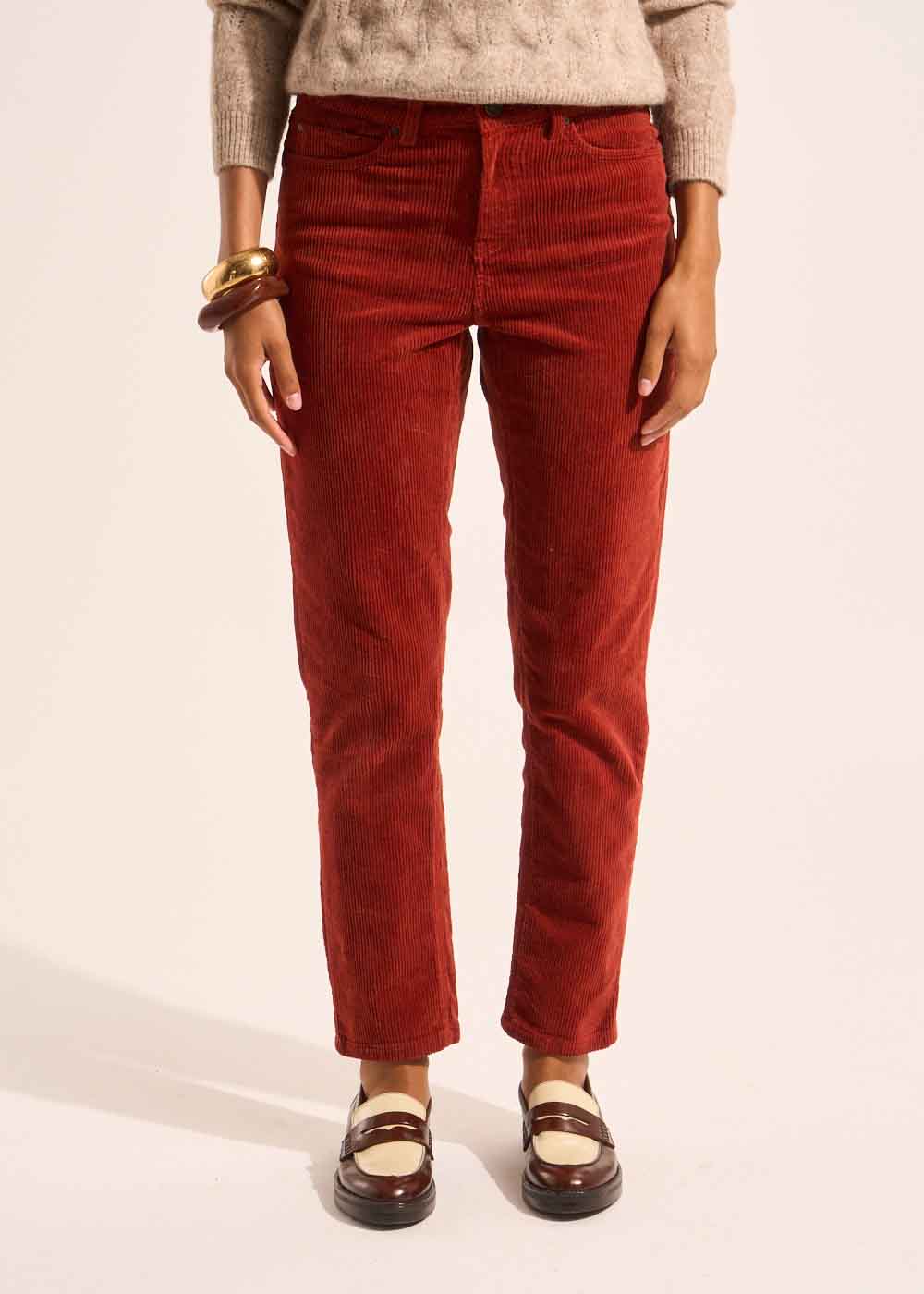 PAVLINA Velvet pants - 1 - Sud Express - Sud Express