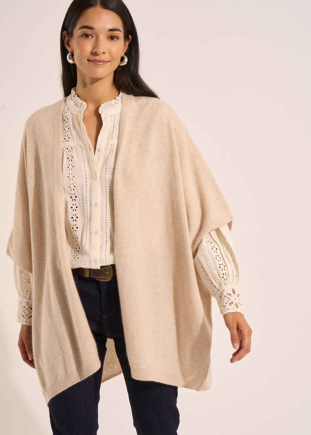 GWENAELLE Loose-fitting cashmere cardigan - 1 - Sud Express - Sud Express