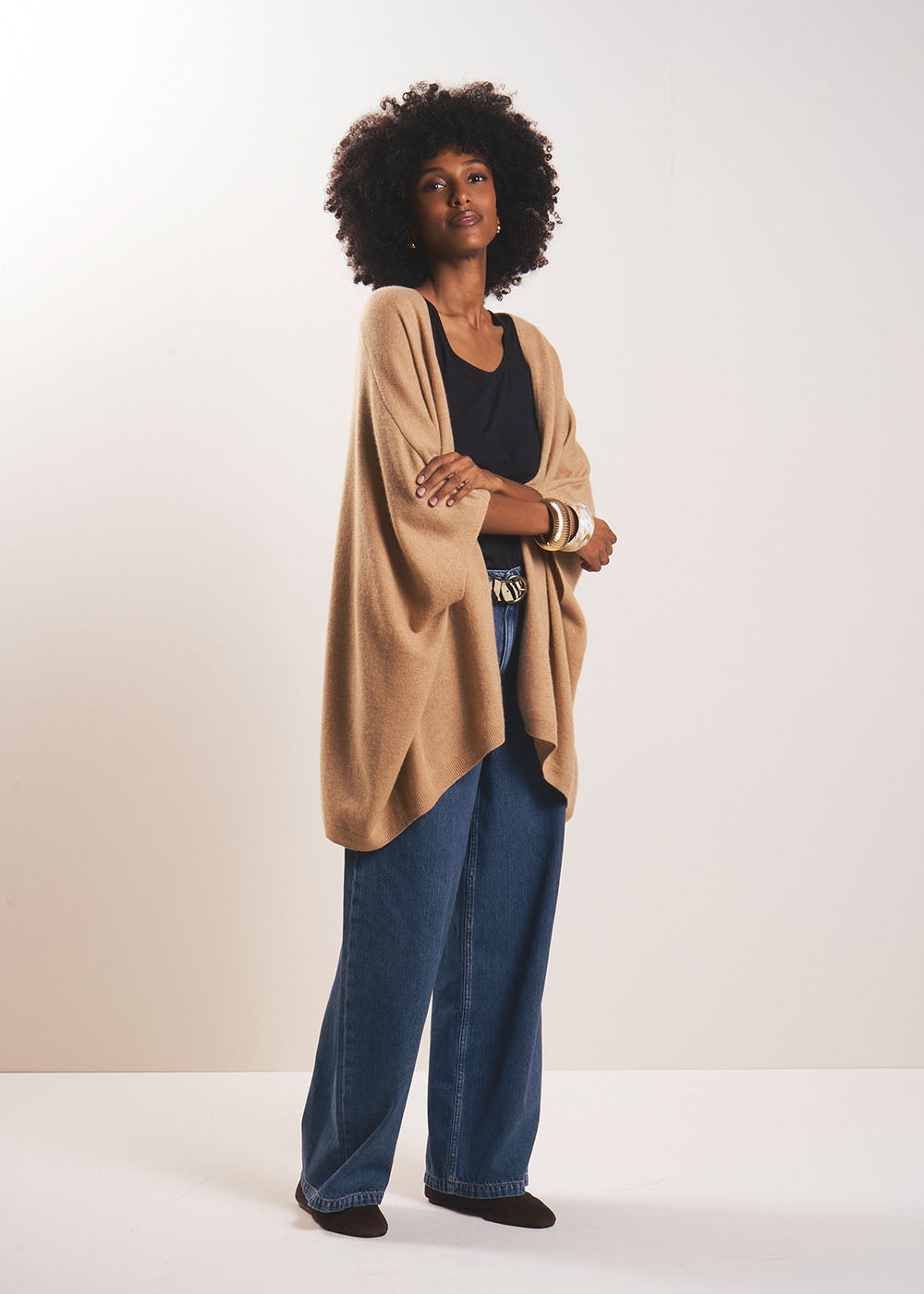 GWENAELLE Loose-fitting cashmere cardigan - 1 - Sud Express - Sud Express