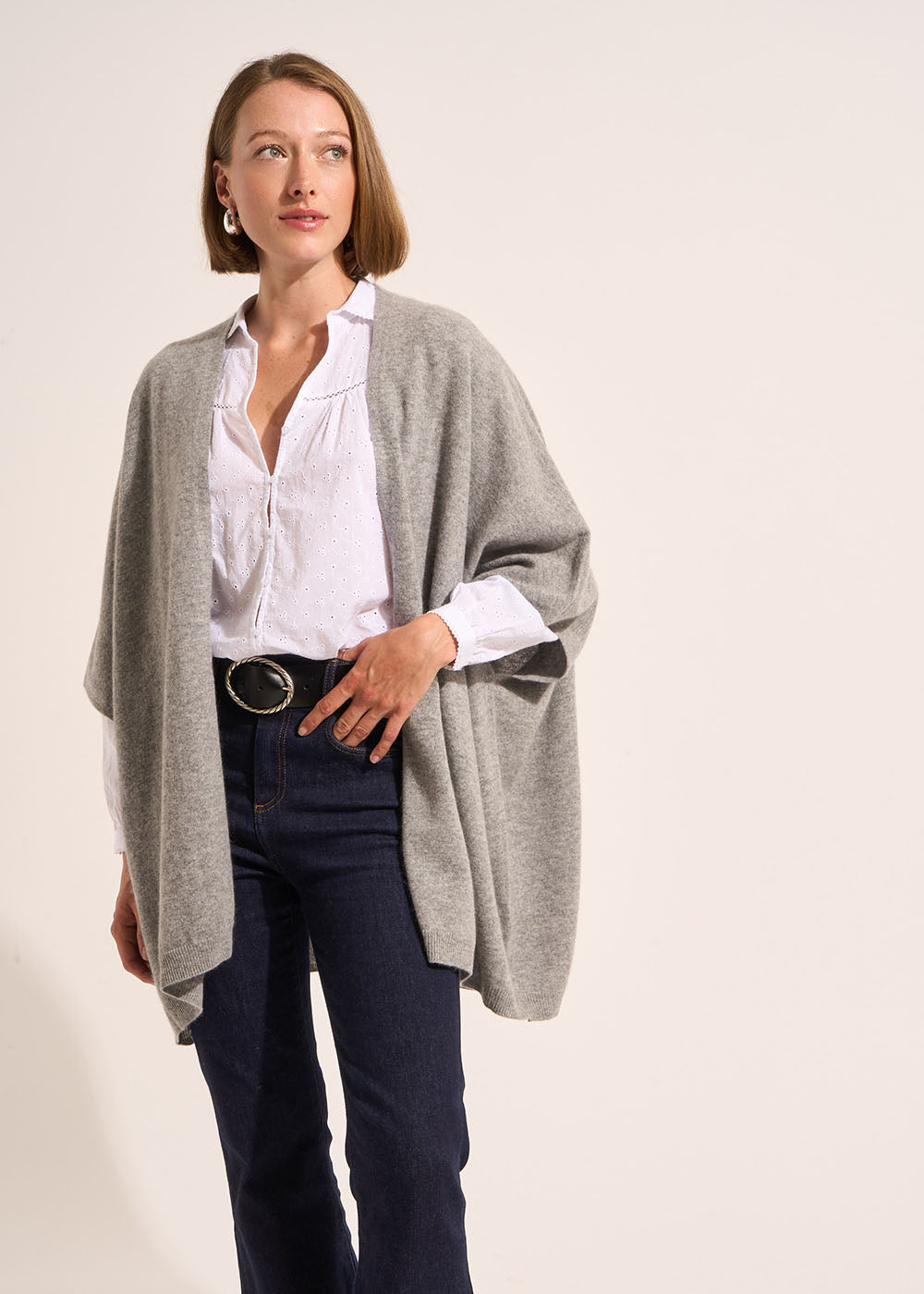 GWENAELLE Loose-fitting cashmere cardigan - 1 - Sud Express - Sud Express