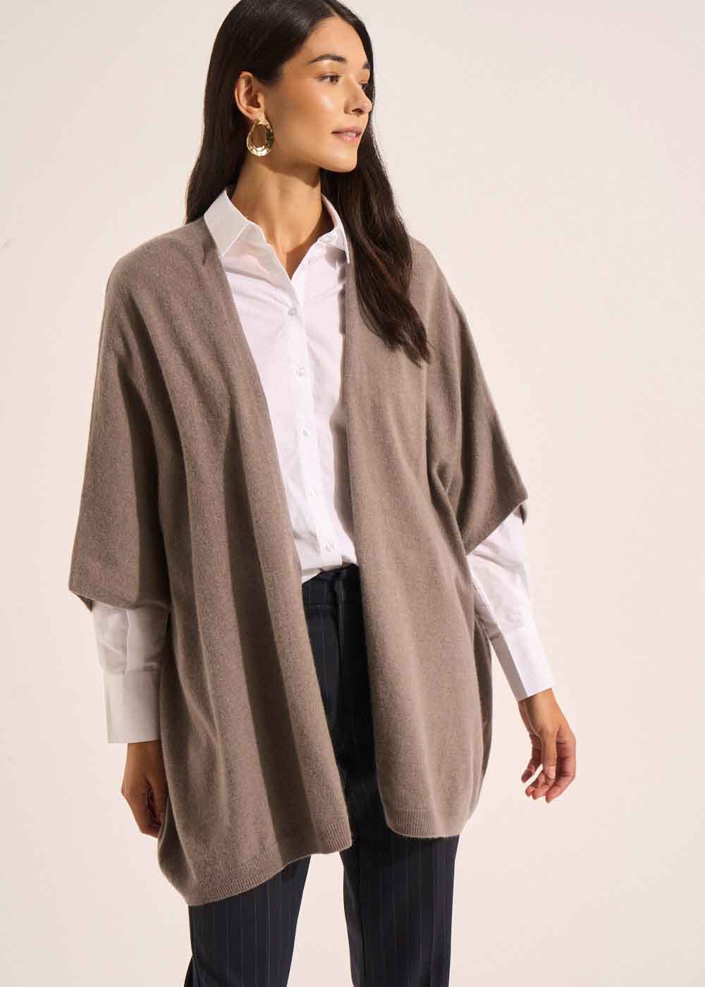 GWENAELLE Loose-fitting cashmere cardigan - 1 - Sud Express - Sud Express