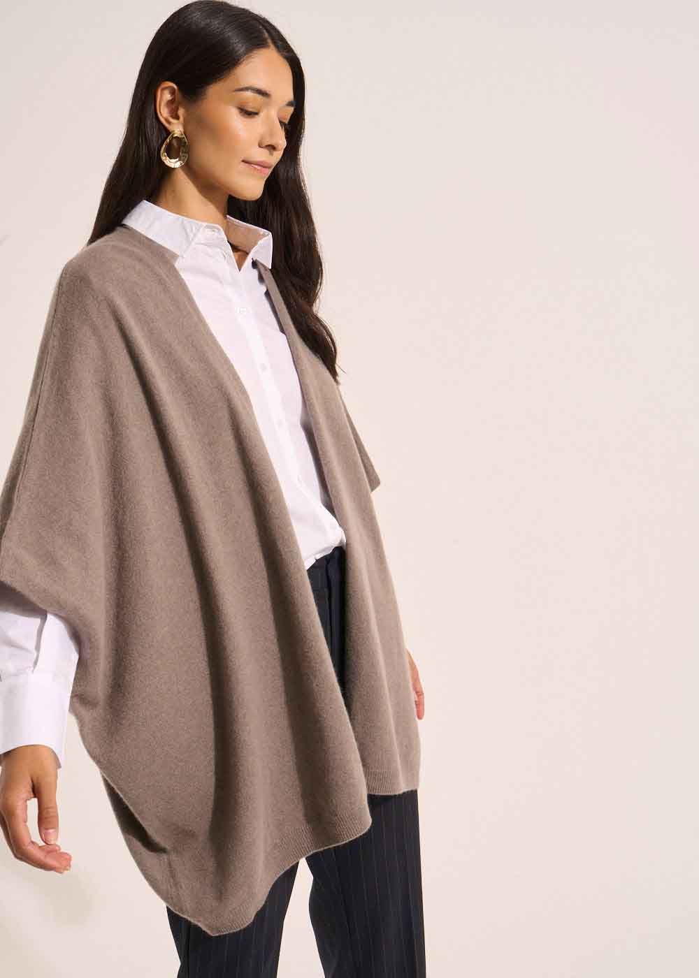 Loose-fitting cashmere cardigan - Sud Express - 4 - Sud Express