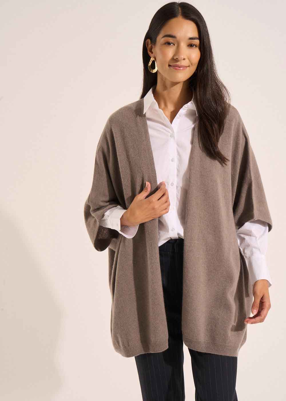 Loose-fitting cashmere cardigan - Sud Express - 7 - Sud Express