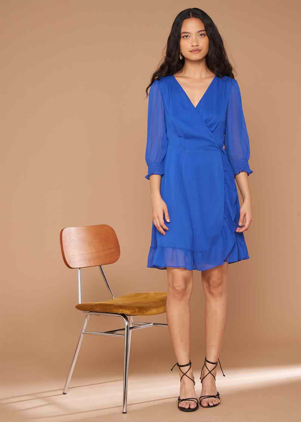 ROKIMA Long-sleeved wrap dress - 1 - Sud Express - Sud Express