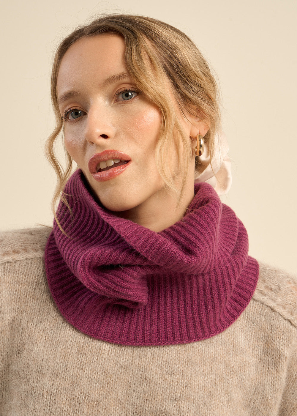 Cashmere ribbed choker - Sud Express - 3 - Sud Express