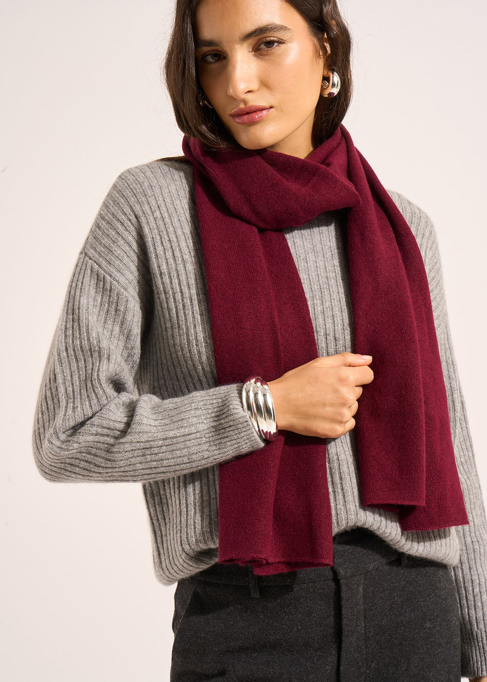 ELISE 100% Cashmere scarf - 1 - Sud Express - Sud Express