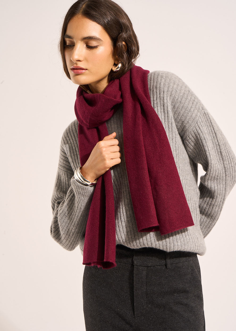 ELISE 100% Cashmere scarf - 3 - Sud Express - Sud Express