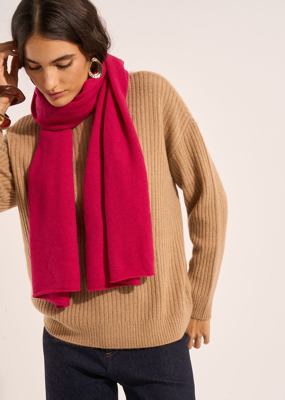 ELISE 100% Cashmere scarf - 1 - Sud Express - Sud Express