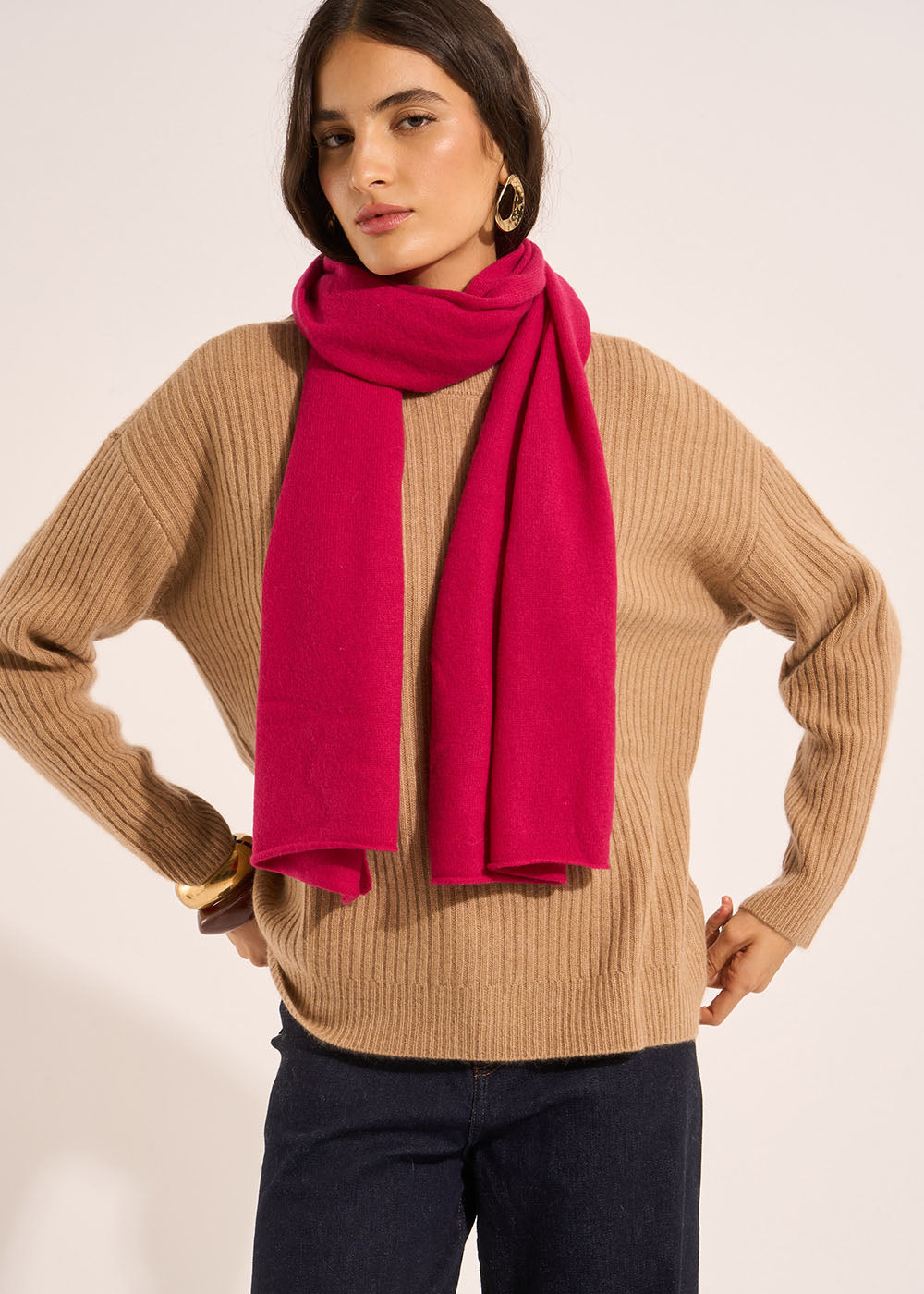 ELISE 100% Cashmere scarf - 3 - Sud Express - Sud Express
