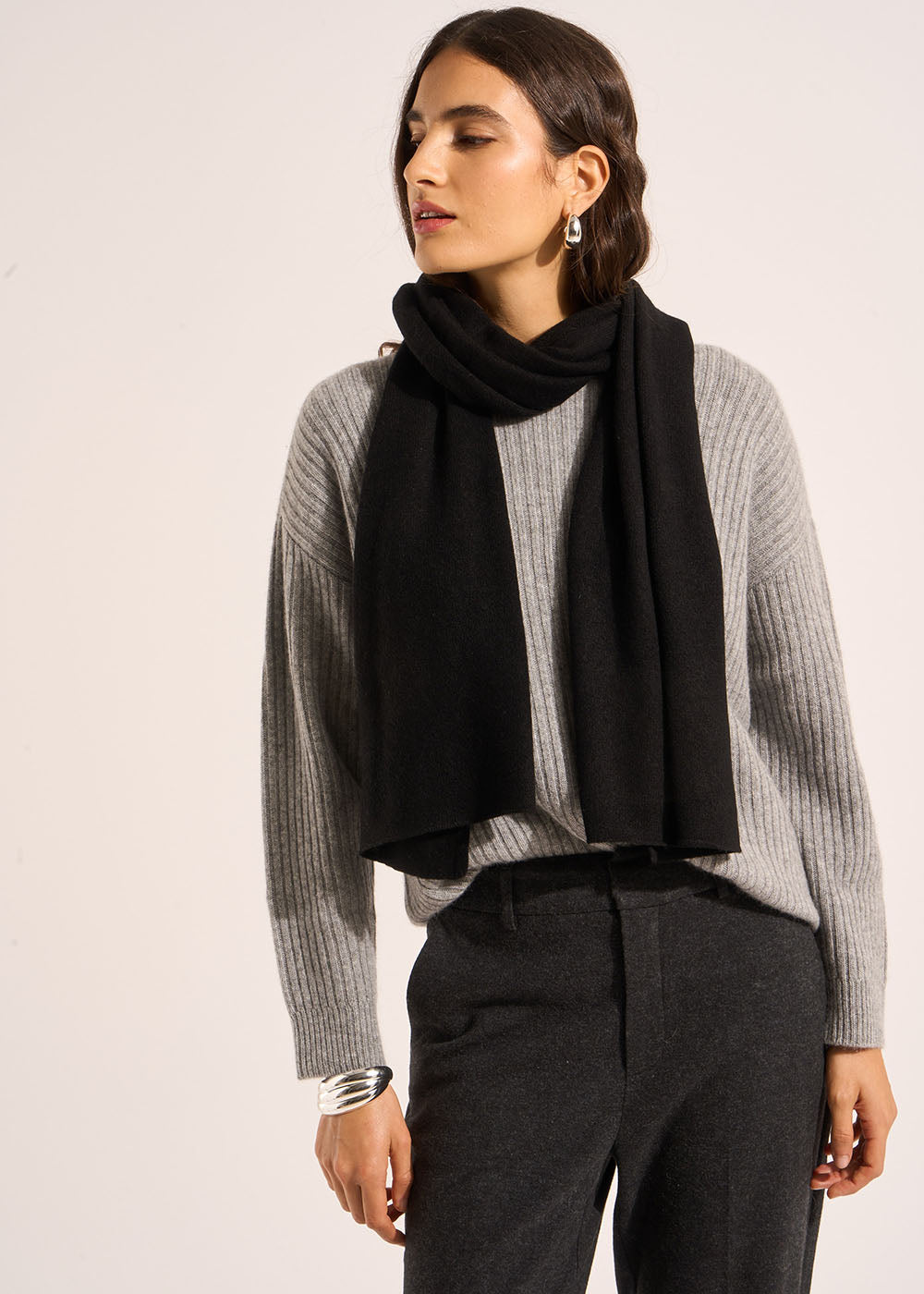 ELISE 100% Cashmere scarf - 1 - Sud Express - Sud Express