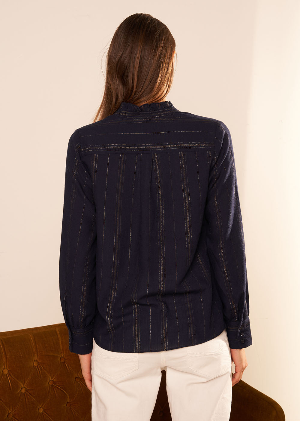 CALIKA Lurex detail shirt - 2 - Sud Express - Sud Express