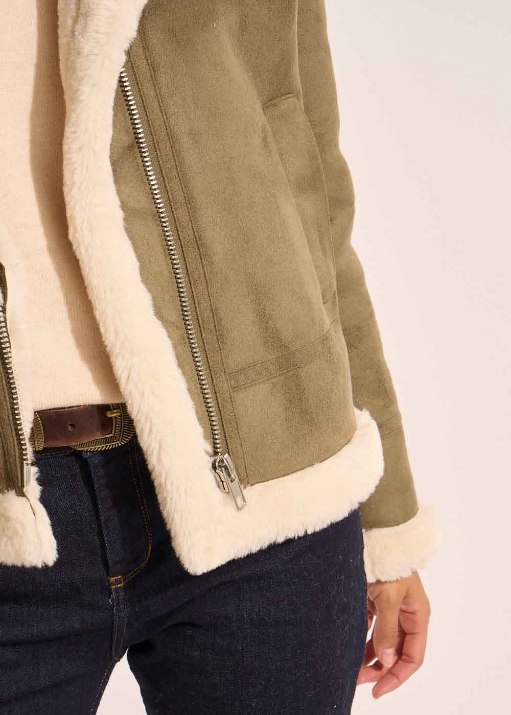 MALVINO Faux wool jacket - 4 - Sud Express - Sud Express