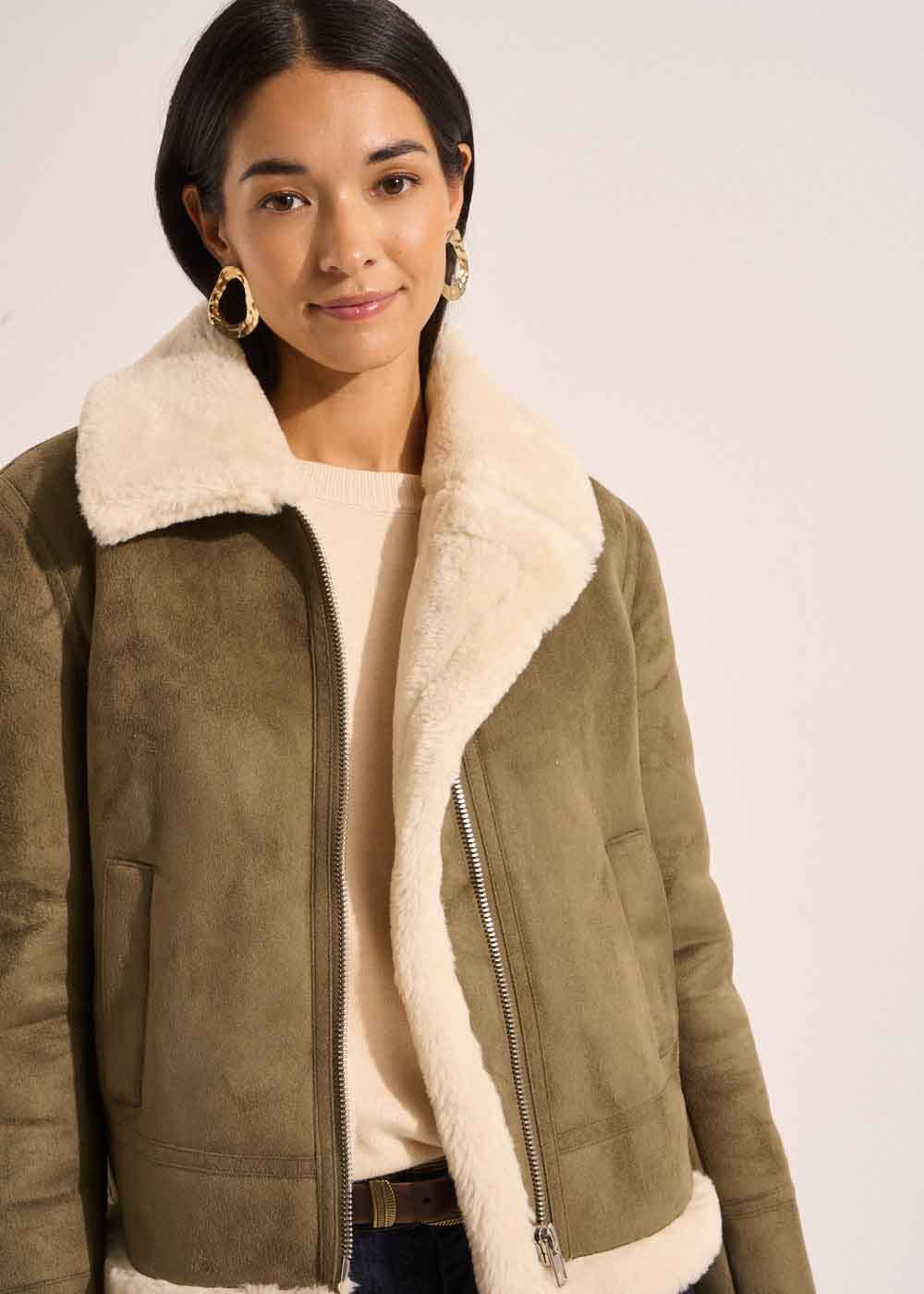 Faux wool jacket - Sud Express - 5 - Sud Express