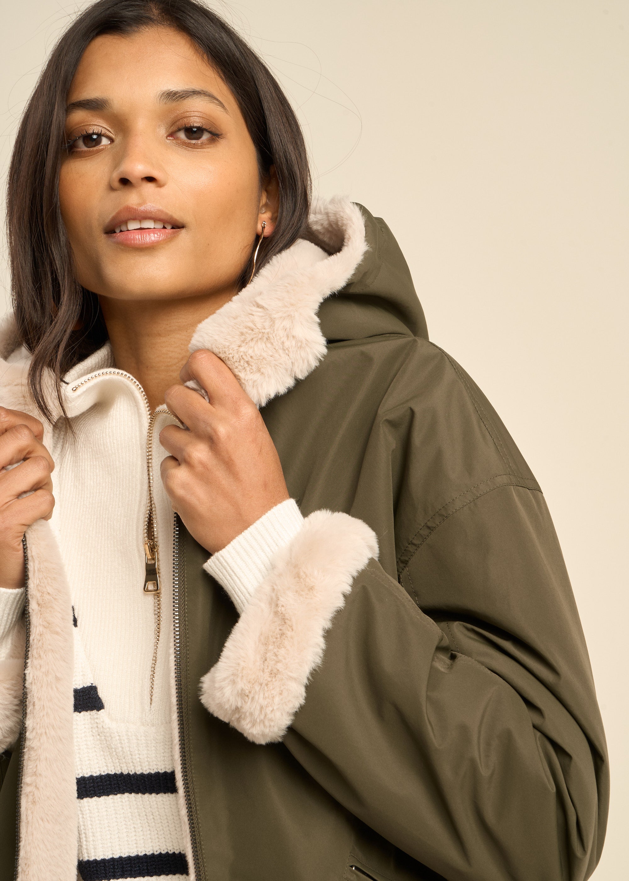 VABARIA Short reversible parka - 2 - Sud Express - Sud Express