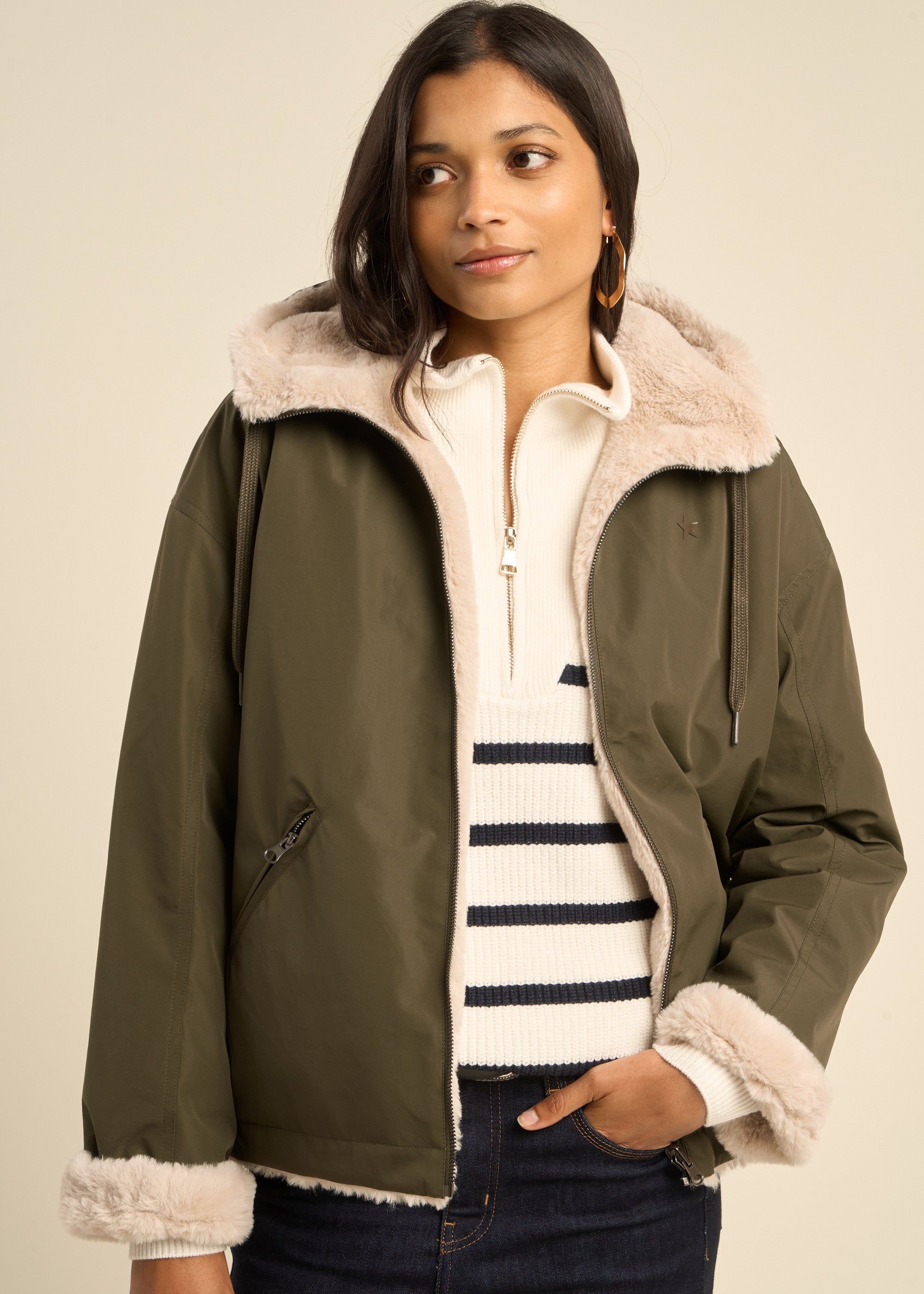 Short reversible parka - Sud Express - 5 - Sud Express