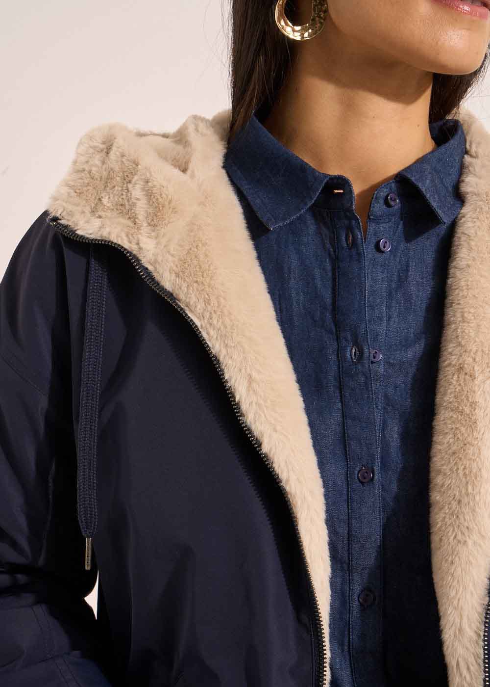 VABARIA Short reversible parka - 2 - Sud Express - Sud Express