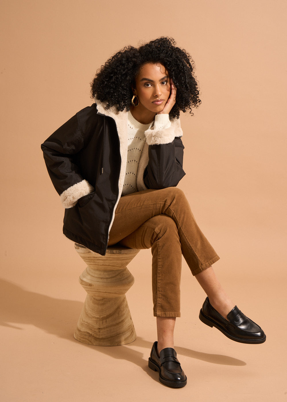 VABARIA Short reversible parka - 1 - Sud Express - Sud Express