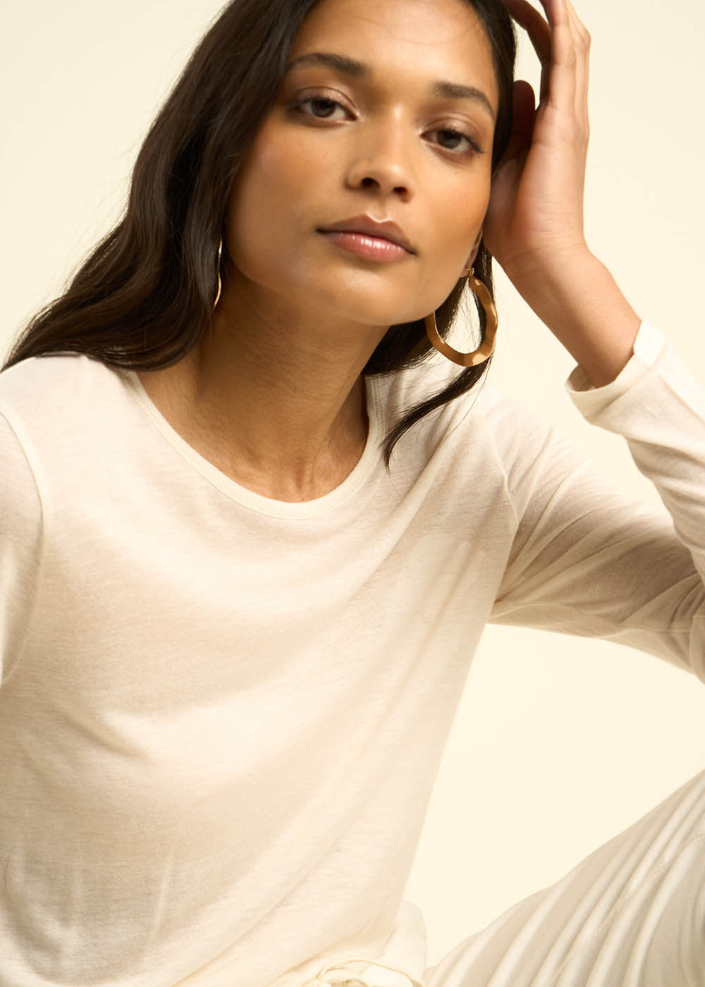 TURIANE Wool voile tee-shirt - 2 - Sud Express - Sud Express