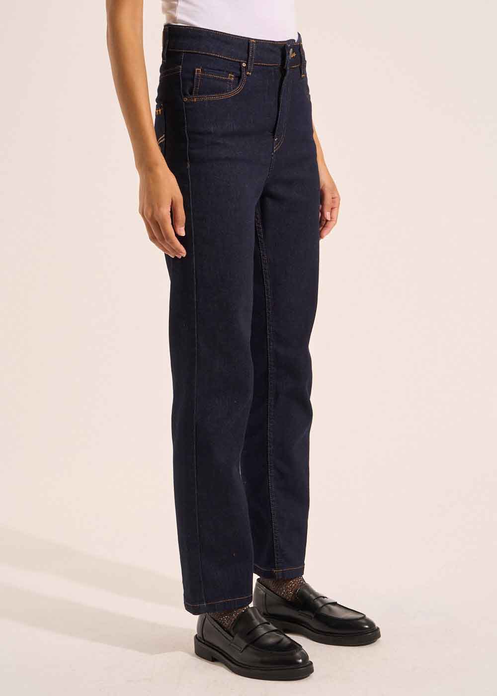 Five-pocket high-waisted jeans - Sud Express - 6 - Sud Express