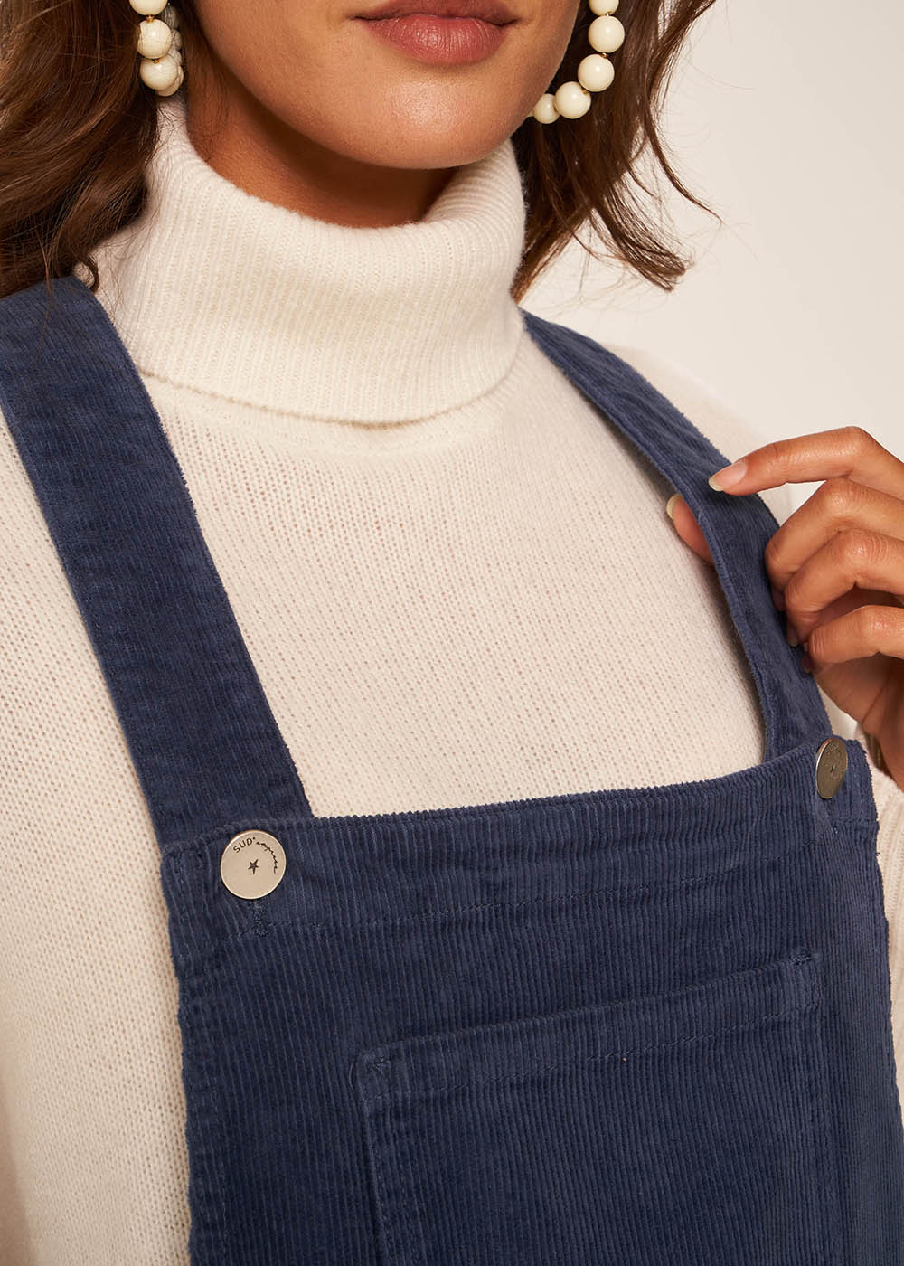 SARY Velvet dungarees - 2 - Sud Express - Sud Express