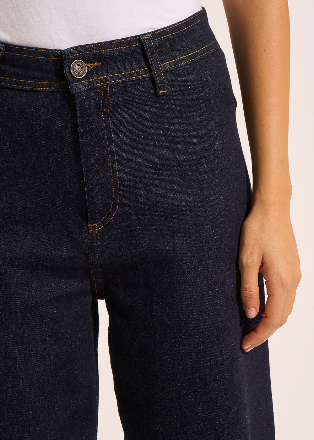 CLARA Wide-leg high-waisted jeans - 4 - Sud Express - Sud Express