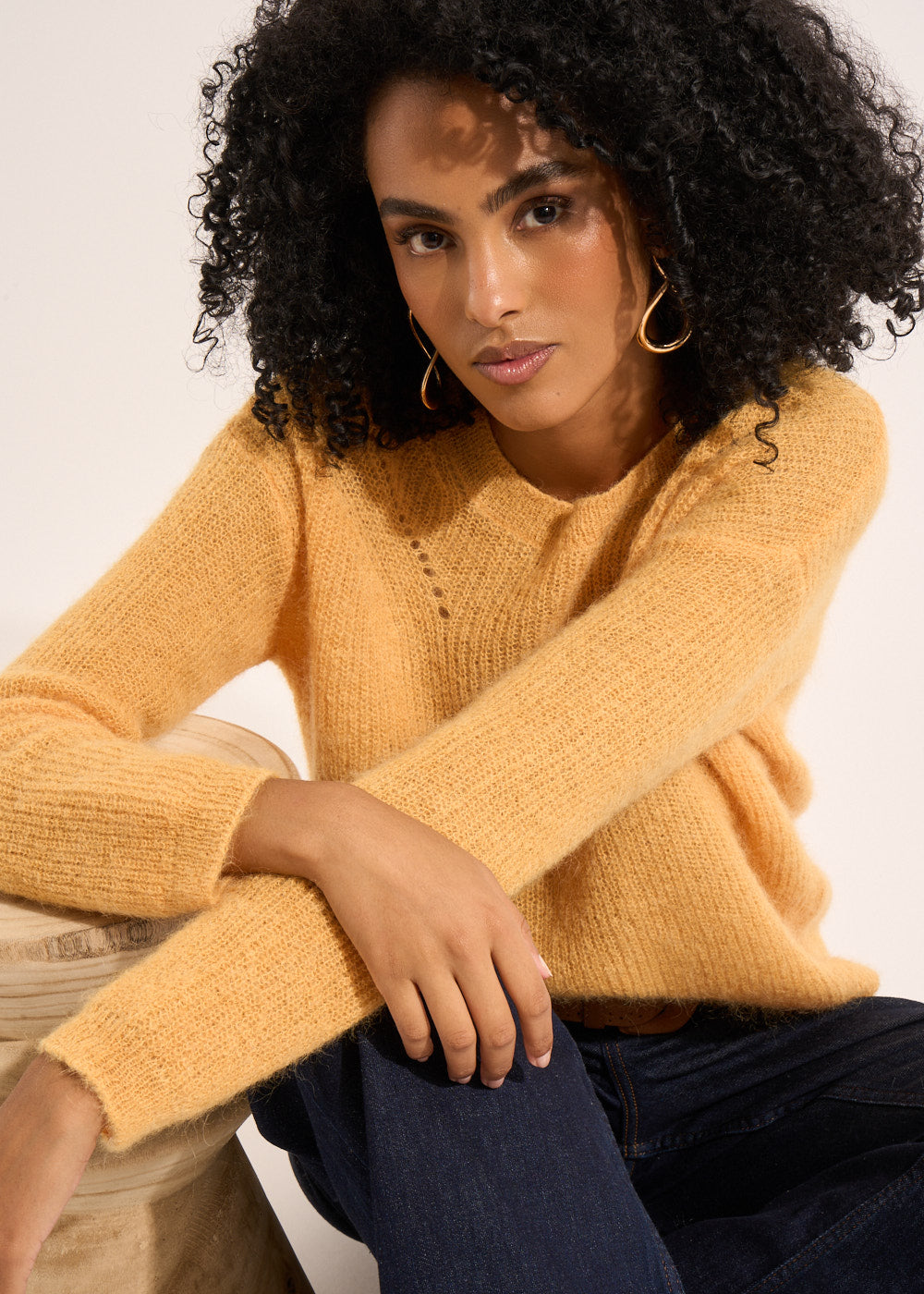 MONCOEURO Round neck sweater - 1 - Sud Express - Sud Express